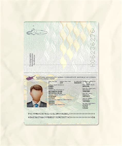 Cyprus Passport Fake Template Download Fake Fakesample