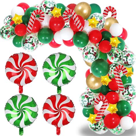 Amazon Christmas Balloon Garland Arch Kit Pcs Red Green White