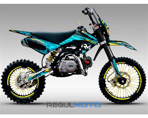 Питбайк Regulmoto SEVEN, Черный/ желтый /синий, 204385-2 - купить с ...
