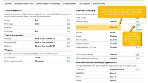 C Mo Activar Mi Cuenta De Opciones Call Y Put En Un Broker De Usa Legal