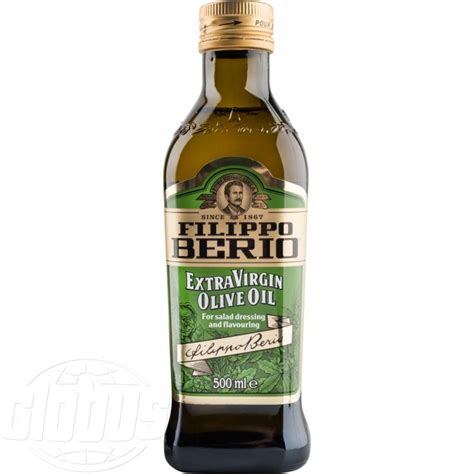 Масло оливковое Filippo Berio Extra Virgin нерафинированное, 500 мл ...