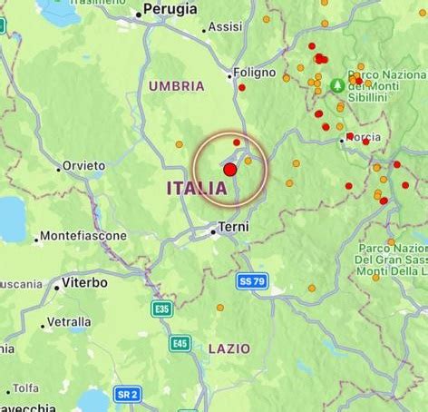 Scossa Di Terremoto In Umbria Epicentro A Spoleto Dati E Mappe