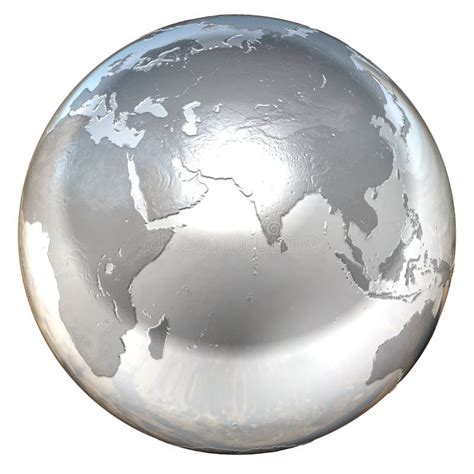 Silver Globe Stock Illustration Illustration Of Longitude 2896800