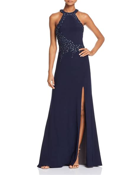 Aqua Embellished Mesh Back Gown 100 Exclusive Women Bloomingdales