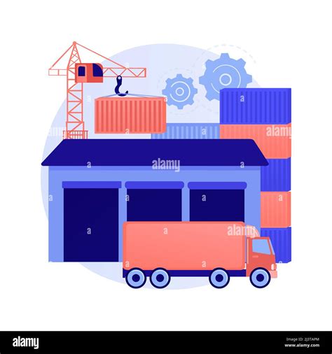 Logistics Hub Abstract Concept Vector Illustration Global Logistics