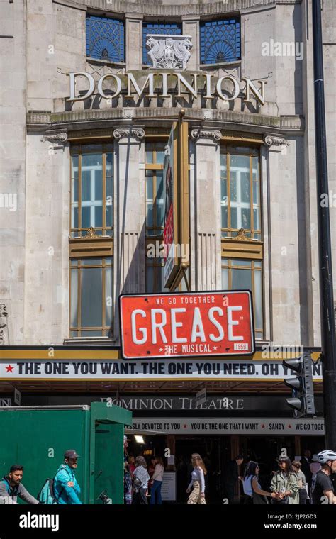 The Musical Grease At The Dominion Theatre In London United Kingdom