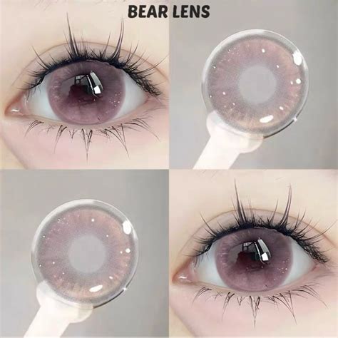 CÓ CẬN BEAR LENS Kính Áp Tròng Mẫu Hot Gardenia Pink Style Make Up Dougin Filter Shopee Việt Nam