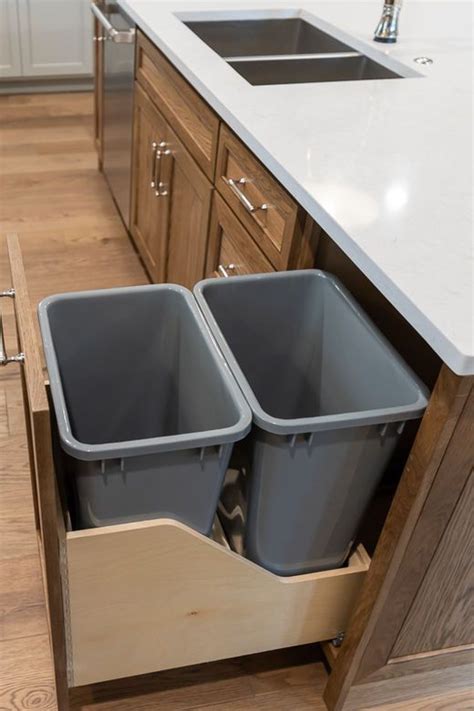 Wastebasket Cabinet Pull Out Storage For Trash Recycling Artofit