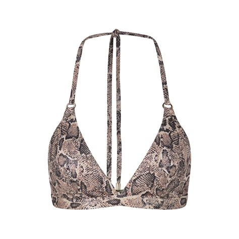 Top od bikini ze zwierzęcym wzorem w kolorze brązowo czarnym w sklepie internetowym JOOP