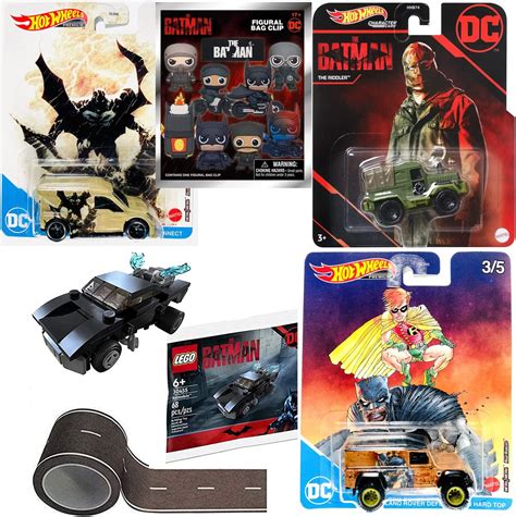Hot Wheels Bat Cars Batman Riddler Character Van Bundled With Batman Series Premium Rover