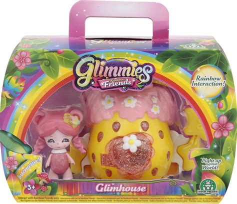 Glimmies Glimhouse Huis Framboos - met 1 Glimmies Rainbow Friends ...