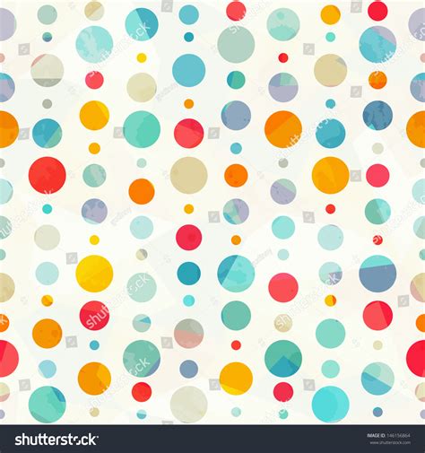 Colored Circle Seamless Pattern Stock Vector Royalty Free