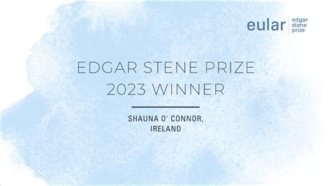 EULAR 2023 Stene Prize Winner Shauna O Connor Your Daughter Has