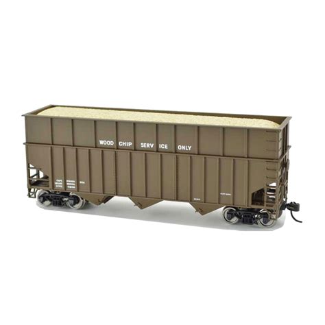 Bowser Ho 70 Ton Wood Chip Hopper Data Only Brown Ribbed Side