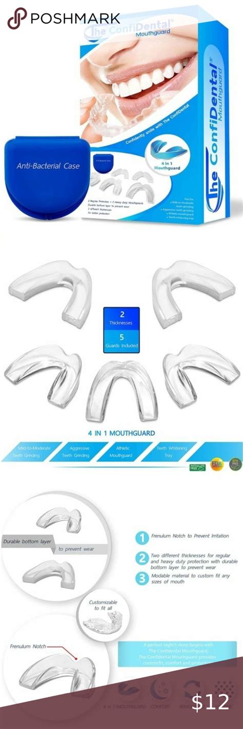 3 30 The Confidental Moldable Mouth Guard For Teeth Grinding 5 Pack In 2023 Mouth Guard