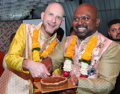 Gay Couple Holds The First Same Sex Wedding Party In Mumbai Pinknews