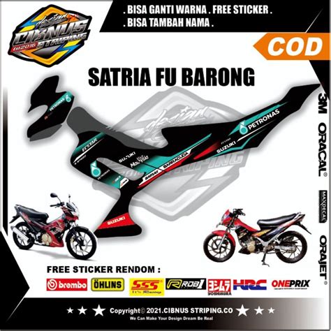 Jual STRIPING CUSTOM SATRIA FU 150 PETRONAS BARONG OLD Shopee Indonesia