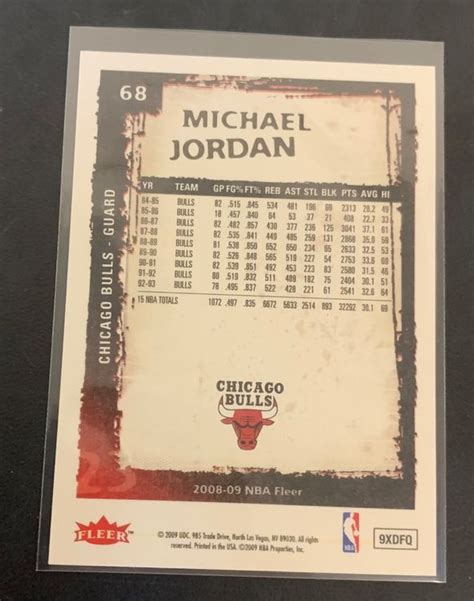 NBA Michael Jordan Fleer 08 09 Card Kaufen Auf Ricardo