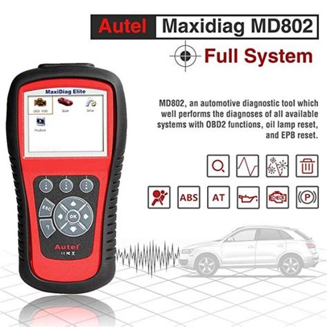 Free Shipping And Return Autel Maxidiag Elite Md For All System Obd