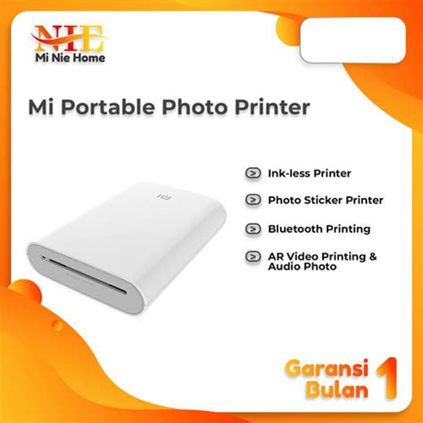 Jual Mijia Portable Photo Ar Printer Dpi Pocket Mini Bluetooth