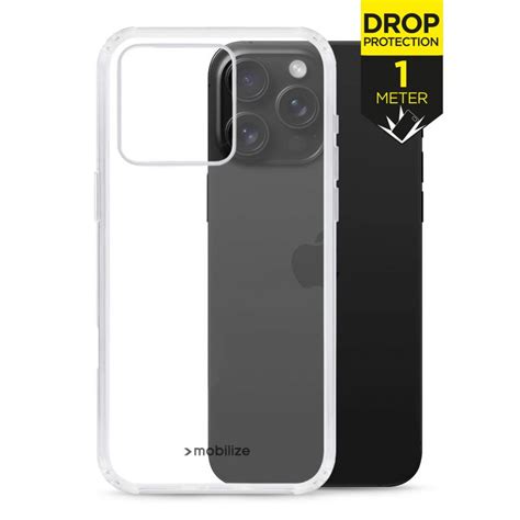 Mobilize Naked Protection Coque Transparente iPhone 16 Pro Max Coque arrière Rigide Anti Chocs