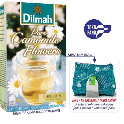 Jual Produk Terbaik Dilmah Pure Camomile Flower Tea Teh Celup