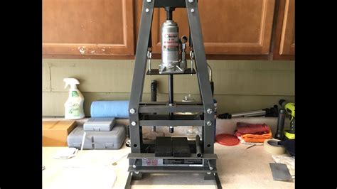 Harbor Freight 6 Ton Arbor Press Assembly And Review Youtube