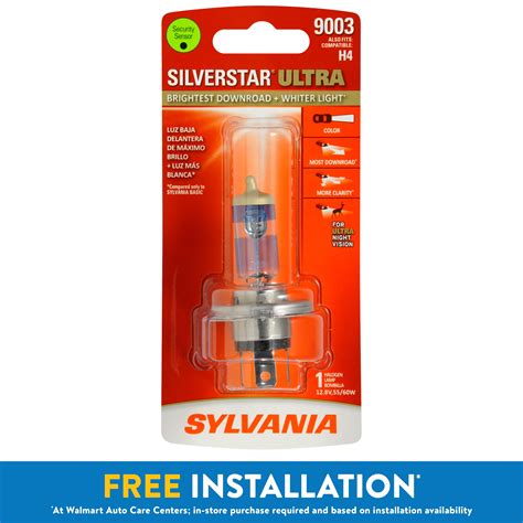 Sylvania Silverstar Ultra Halogen Headlight Bulb Pack Of