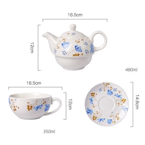 Indywidualny czajniczek porcelanowy 480 ml Imbryk świata