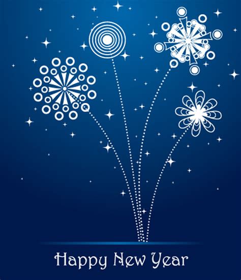 Vector Graphics Happy New Year Poster Free Vector