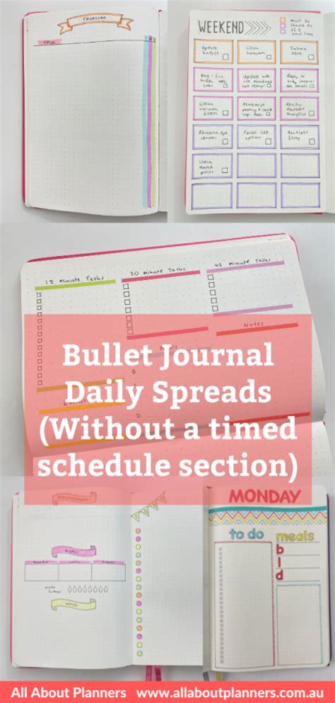 Daily Planner Layout Ideas For Your Bullet Journal That Dont Include