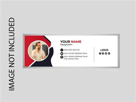 Premium Vector | Creative email signature template