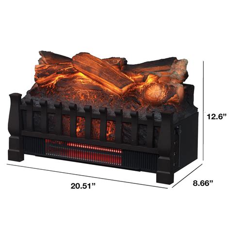 Duraflame Infrared Quartz Log Set Heater With Black Grate Twin Star