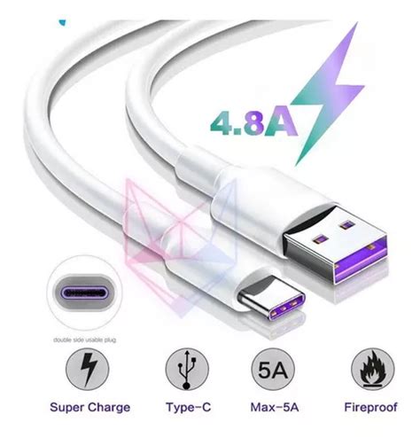 Cabo Carregador Rápido Usb Tipo Type C 2 Metros Reforçado Cor Branco