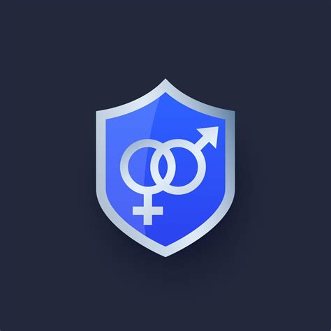 Safe Sex Icon With A Shield 13965036 Vector Art At Vecteezy