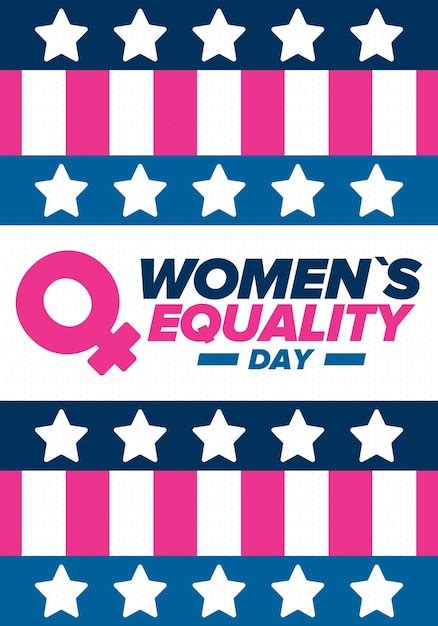 Premium Vector Womens Equality Day In United States Female Holiday