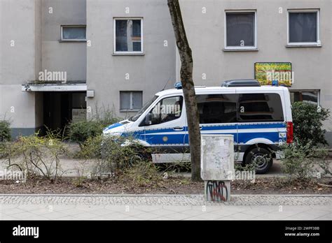 Berlin Germany Th Mar A Police Car Is Parked In Front Of The