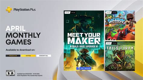 PlayStation Plus Monthly Games for April: Meet Your Maker, Sackboy: A ...