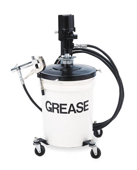 LEGACY Portable Grease Pump With Gun Fits Container Size 35 Lb 5 Gal