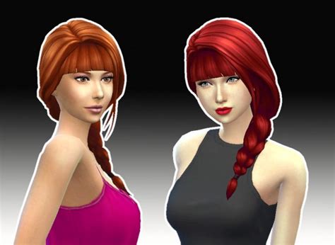 Sims 4 Side Braid Cc