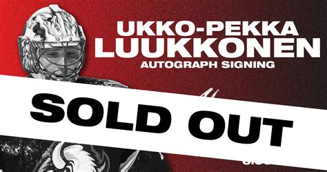 Ukko-Pekka Luukkonen Autograph Signing – Dave and Adam's Store