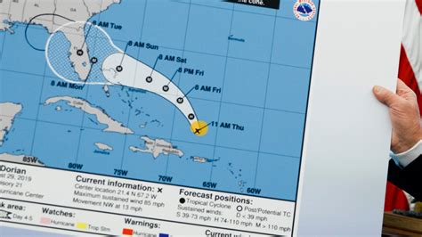 Trumps Hurricane Dorian Map Seemed Altered To Include Alabama