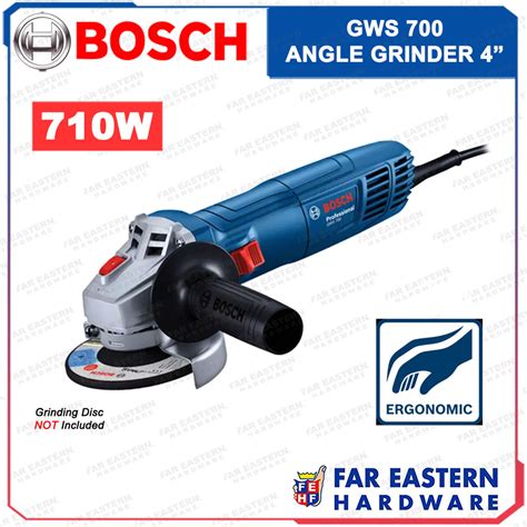 BOSCH GWS 700 Angle Grinder 4" 710W RBPTCC | Shopee Philippines