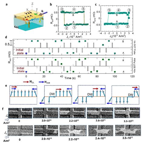 Field Free Switching In Tmig Pt A Schematic Of The Current Induced Sot