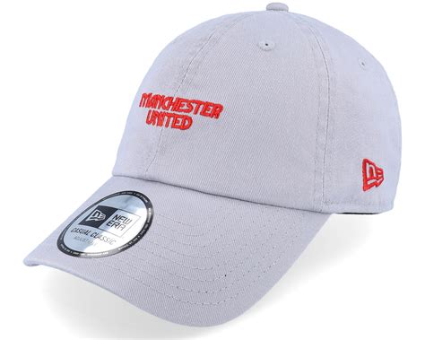Manchester United Worldmark Casual Classic Gray Dad Cap | Hatstoreworld.com