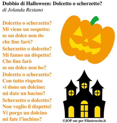 Le Pi Belle Filastrocche Di Halloween Filastrocche It