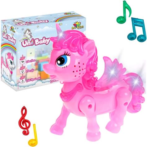 Unicórnio Brinquedo - Unicórnio de Brinquedo com Movimentos Toca Música e Luzes Pónei Art ...
