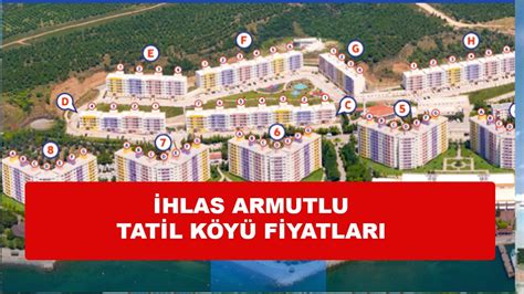 Armutlu Tatil Köyü fiyat listesi 2023 İhlas Armutlu sahibinden Nisan