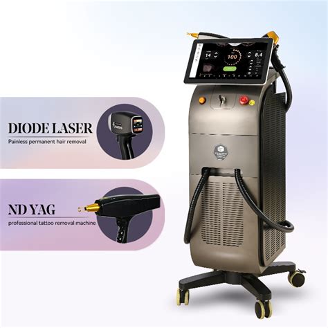 New Professional 2 In1 808 Diode Laser Q Switched ND YAG 755 Nm