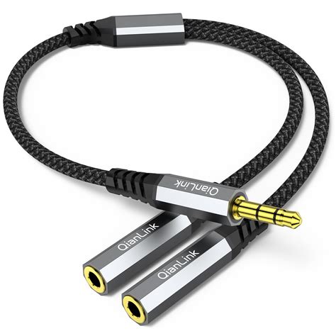 Mm Headphone Splitter Extension Cable Audio Stereo Y Splitter